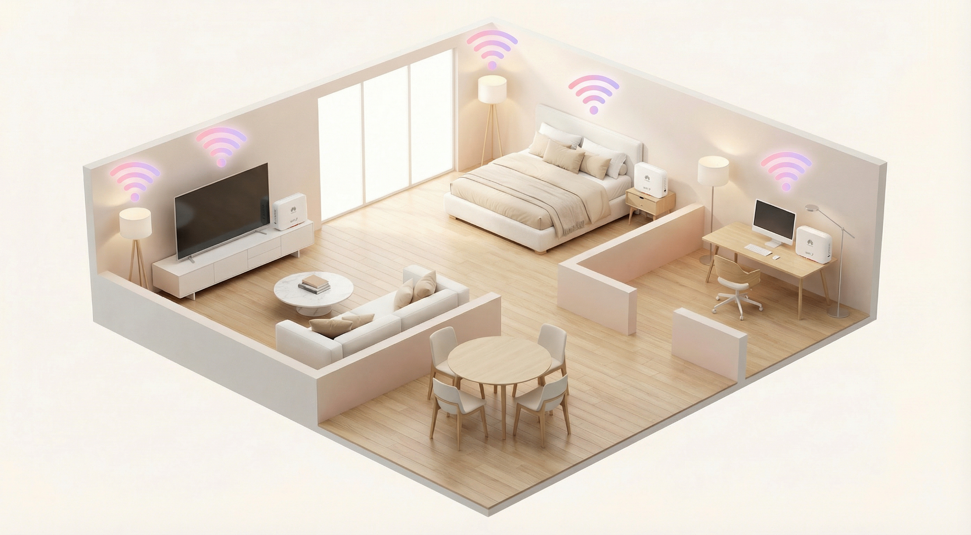 OptiX mesh network providing whole-home Wi-Fi coverage