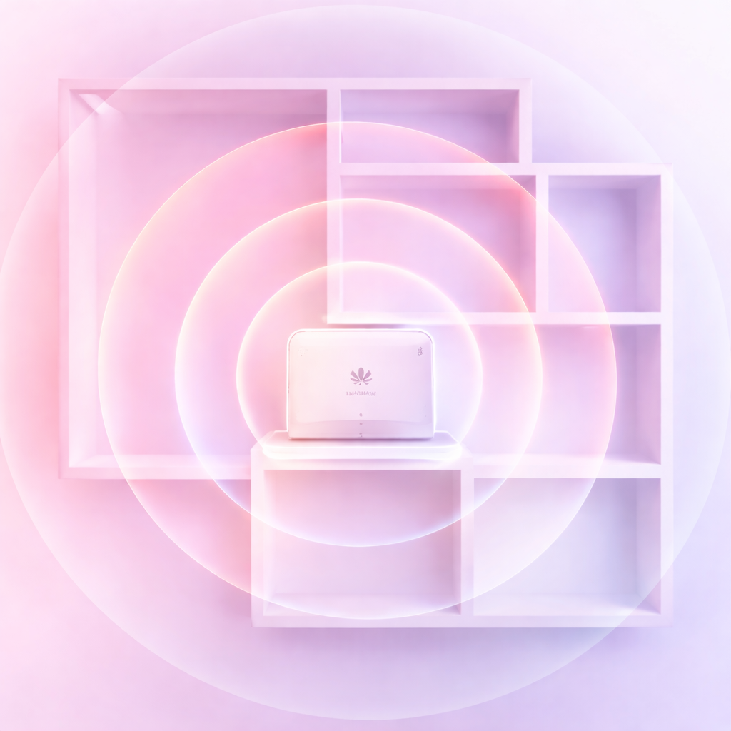 OptiX WiFi router with signal waves showing 3600 Mbps dual-band performance